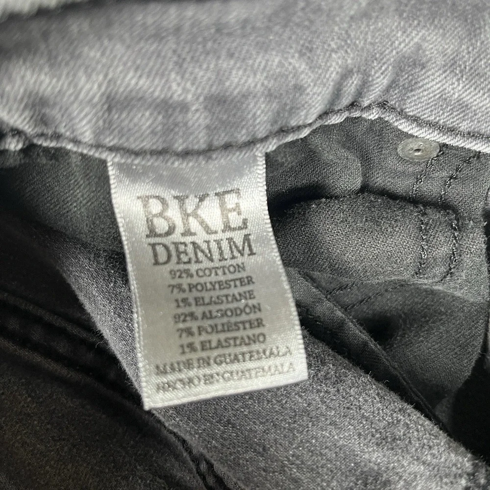 BKE Jake Jeans Mens 34x33 Straight Denim Gray Denim Stretch Medium Wash